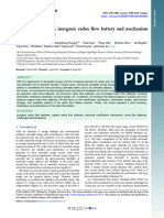 Progress of organic, inorganic redox flow battery and mechanism of electrode reaction