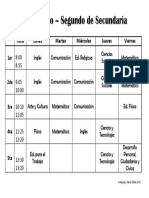 2-Horario de Segundo - 2021