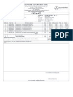 Estimsate for Radiator and Alternator