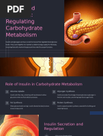 Insulin and Glucagon Regulating Carbohydrate Metabolism