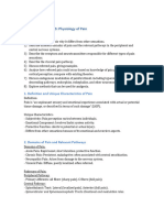 Lecture Handout Physiology of Pain