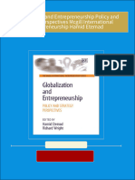 Globalization and Entrepreneurship Policy and Strategy Perspectives Mcgill International Entrepreneurship Hamid Etemad download pdf