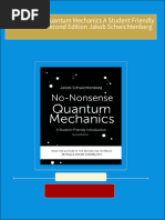 No Nonsense Quantum Mechanics A Student Friendly Introduction Second Edition Jakob Schwichtenberg 2024 scribd download