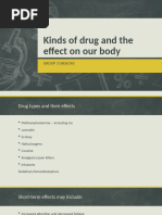 KINDS OF DRUG ANF EFFECTS ON OUR BODY