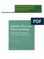 Complete Download Public private partnerships innovation strategies and policy alternatives 1st Edition Albert N. Link PDF All Chapters