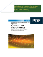 Full Download Quantum Mechanics Volume 2 Angular Momentum Spin and Approximation Methods 2nd Edition Claude Cohen-Tannoudji PDF DOCX