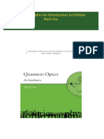 PDF Quantum Optics An Introduction 1st Edition Mark Fox download