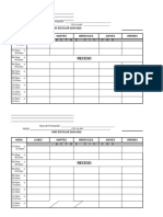 8 Formato Para Horarios de Clases