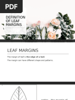 Definition of Leaf Margins