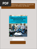 Immediate download Organisational Behaviour: Individuals, Groups and Organisation 5th Edition Ian Brooks ebooks 2024