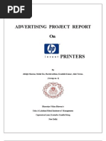 Advertising Project Report On: Printers