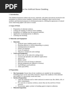 MSDS - ARTIFICIAL STONE CLADDING