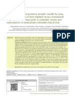 The rehabilitation of posterior atrophic maxilla by using the graftless option of short implant versus conventional long implant with sinus graft_2021