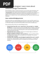 Think like a designer - Learn more about different design frameworks