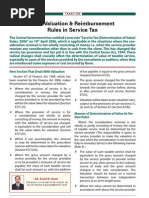 New Valuation & Reimbursement Rules in Service Tax: Taxation Taxation