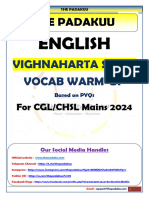 {Day 06} the Padakuu - Vocab Warm Up Sheet