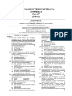 ISC-12 Commerce Solved Paper - 2024