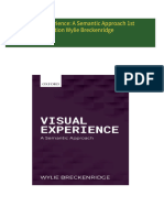 Complete Download Visual Experience: A Semantic Approach 1st Edition Wylie Breckenridge PDF All Chapters