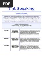 7in1 Speaking Course Overview