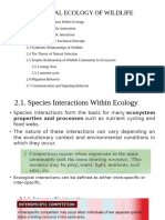 2. Behavioural Ecology of Wildlife