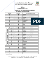 Vestibular Gabarito Uem 2023