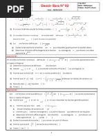 Devoir  libre  N°02 Tr2  2023 2024  sans solution pour  1 BAC SM Fr