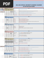 Academic Calendar 2011 12