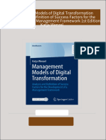 Management Models of Digital Transformation Analysis and Definition of Success Factors for the Development of a Management Framework 1st Edition Katja Wenzel download pdf