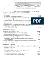 3ème EVALUATION  PD-TI MAZ 2020-2021