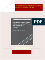 Modern analysis of automorphic forms by example vol 1 2 1st Edition Paul B. Garrett All Chapters Instant Download