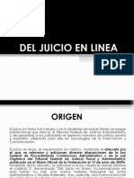 DEL JUICIO EN LINEA - LFPCA