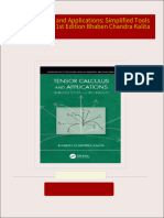 Get Tensor Calculus and Applications: Simplified Tools and Techniques 1st Edition Bhaben Chandra Kalita PDF ebook with Full Chapters Now