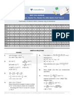 Answer Key 31-03-2024 Part Test-6