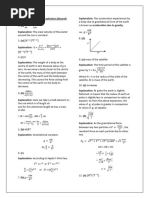 Solution of Class 11 Gravitation (MCQ)