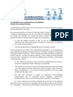 La Obesidad como problemática en la Diabetes- Curso primer contacto 2020