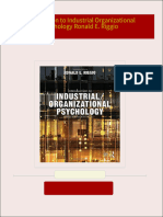 Download Full Introduction to Industrial Organizational Psychology Ronald E. Riggio PDF All Chapters