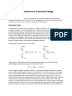 4 - Determination of Activation Energy