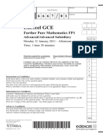 January 2011 QP - FP1 Edexcel