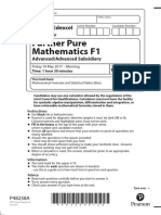 June 2017 (IAL) QP - F1 Edexcel