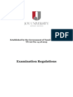 JU Examination Regulations