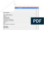 Financial Projection Template