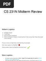 CS 231N Midterm Review