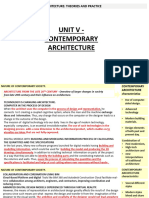 Catp- Unit v - Contemporary Architecture- Part1