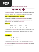 Arithmetic Operations notes. 1123