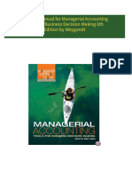 PDF Solution Manual for Managerial Accounting Tools for Business Decision Making 6th Edition by Weygandt download