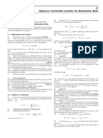 21 - Espaces Vectoriels Normés de Dimension Finie