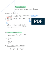 Vector Calculus Notes