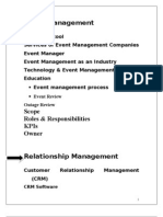 Event Management & Relationship Management