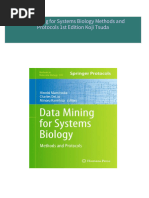 Instant Download Data Mining for Systems Biology Methods and Protocols 1st Edition Koji Tsuda PDF All Chapters