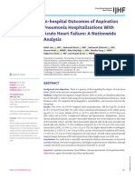 In-hospital Outcomes of Aspiration Pneumonia Hospitalizations With Acute Heart Failure: A Nationwide Analysis